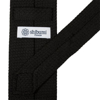 Grenadine / Garza Grossa Silk Tie - Black - Hand-Rolled