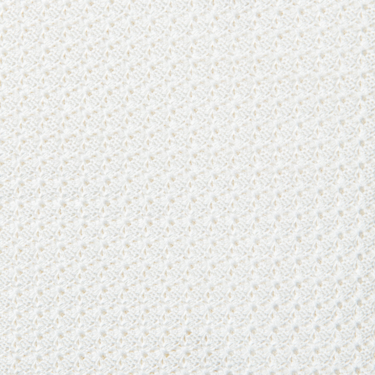 Grenadine / Garza Grossa Tie - White - Hand-Rolled