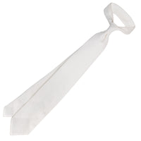 Grenadine / Garza Grossa Tie - White - Hand-Rolled