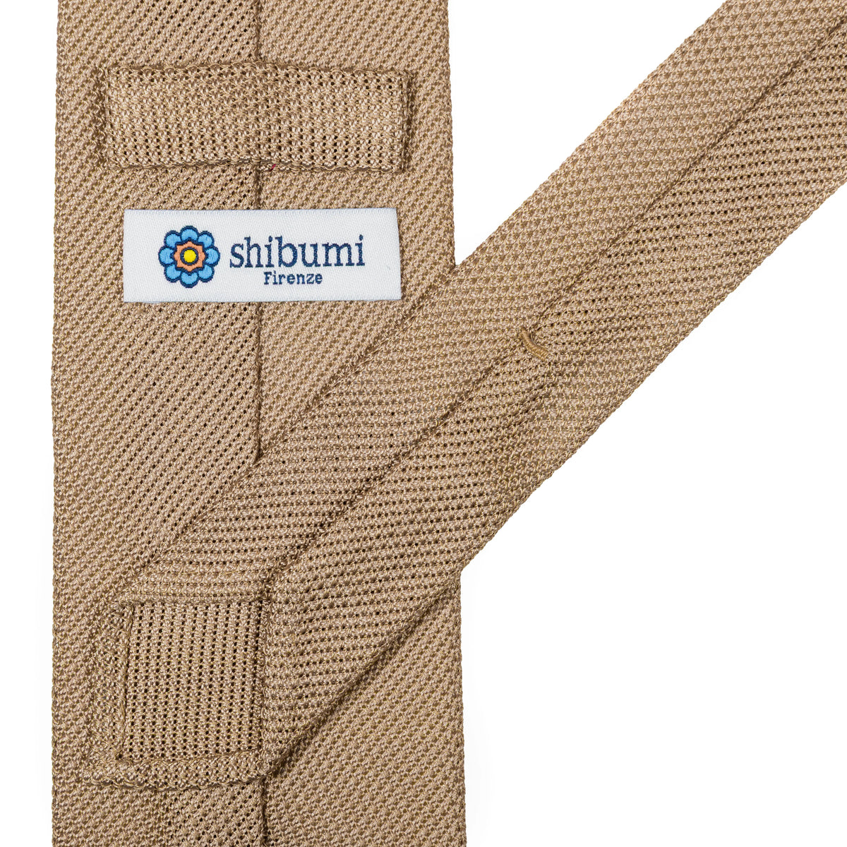 Grenadine / Garza Fina Bespoke Tie - Beige