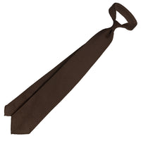 Grenadine / Garza Grossa Tie - Chocolate - Hand-Rolled
