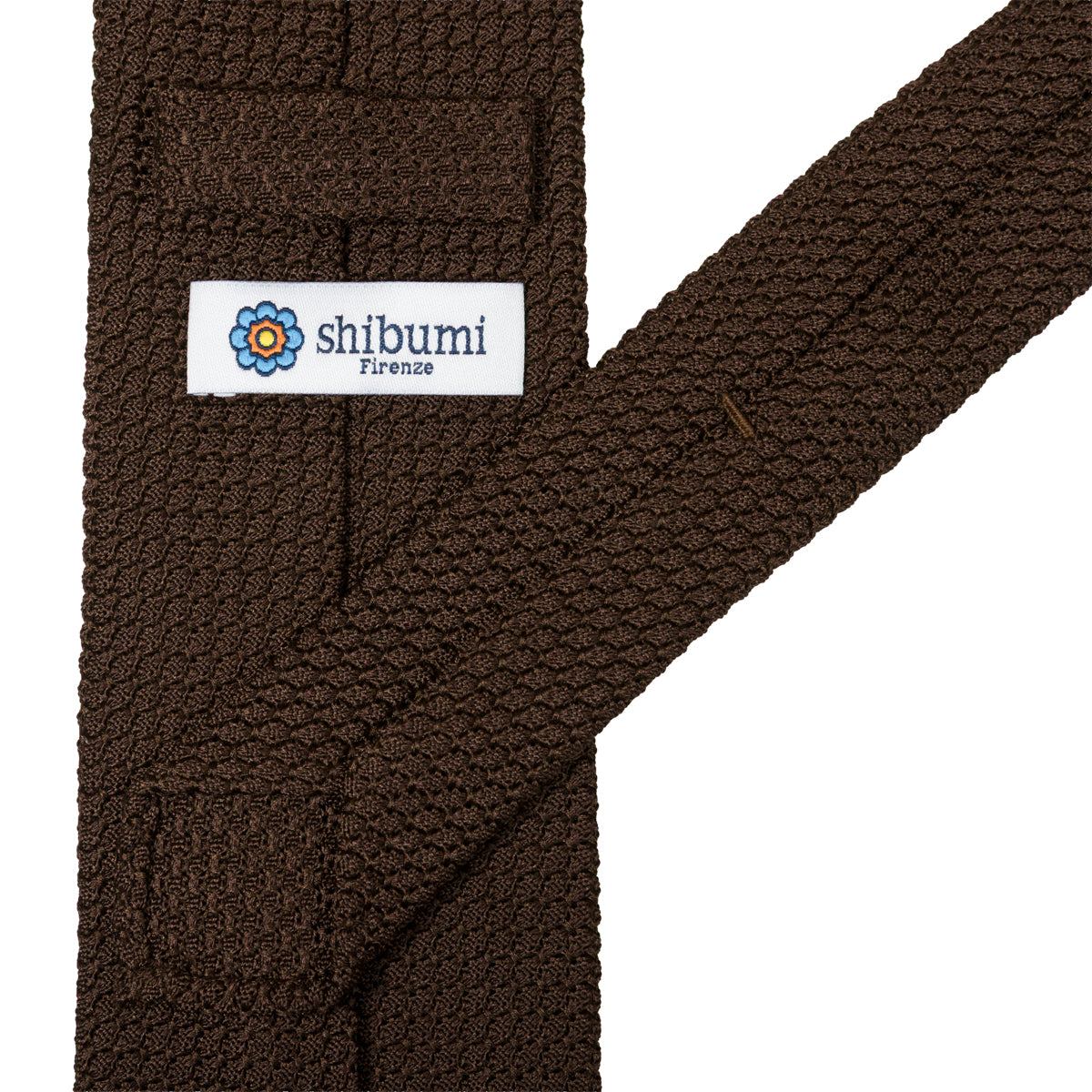 Grenadine / Garza Grossa Tie - Chocolate - Hand-Rolled