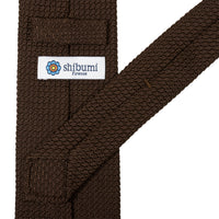 Grenadine / Garza Grossa Tie - Chocolate - Hand-Rolled