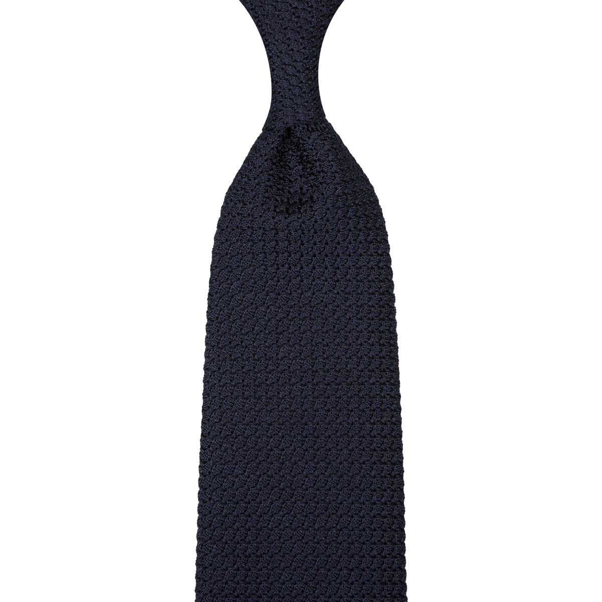 Grenadine / Garza Grossa Tie - Midnight - Hand-Rolled