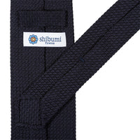 Grenadine / Garza Grossa Tie - Midnight - Hand-Rolled