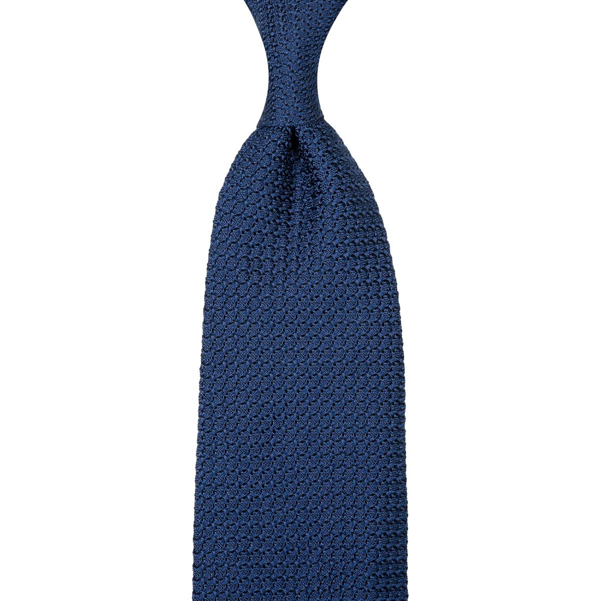Grenadine / Garza Grossa Tie - Navy - Hand-Rolled