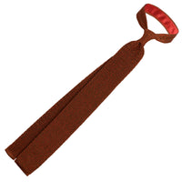 Crunchy Silk Knit Tie - Rust Mottled