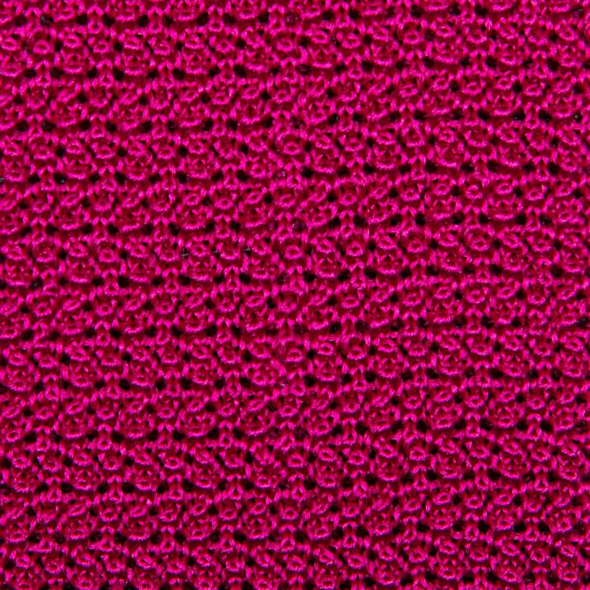 Crunchy Silk Knit Tie - Fuchsia