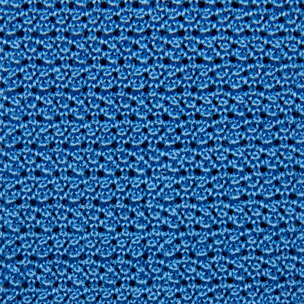 Crunchy Silk Knit Tie - Azure