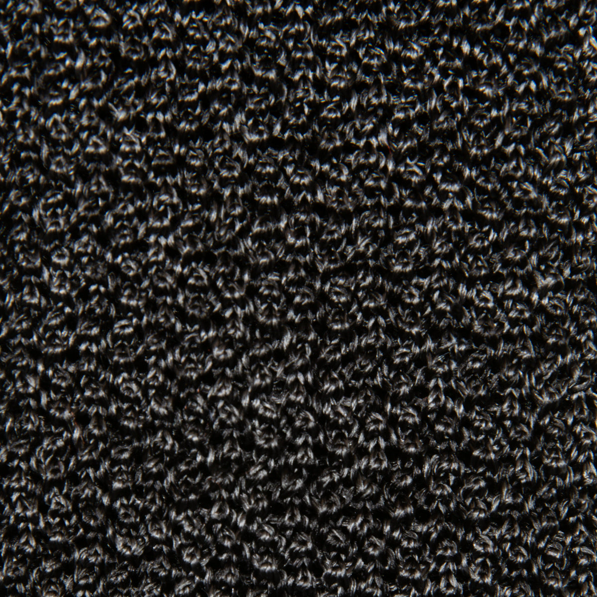Crunchy Silk Knit Tie - Charcoal Mottled