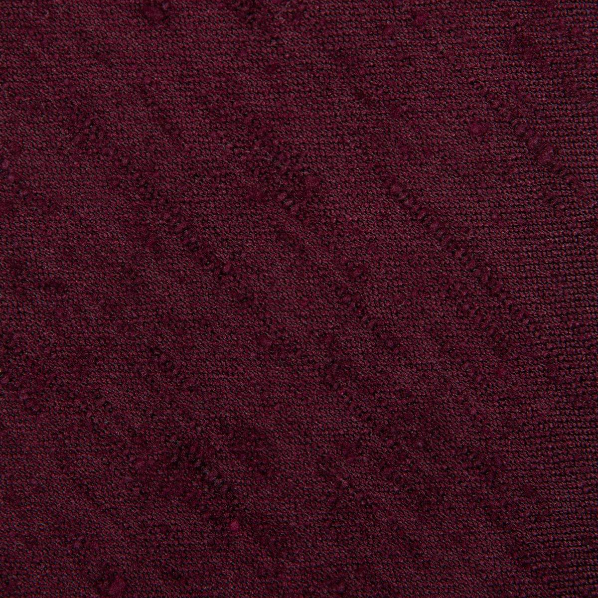 Plain Shantung Silk Tie - Burgundy - Hand-Rolled