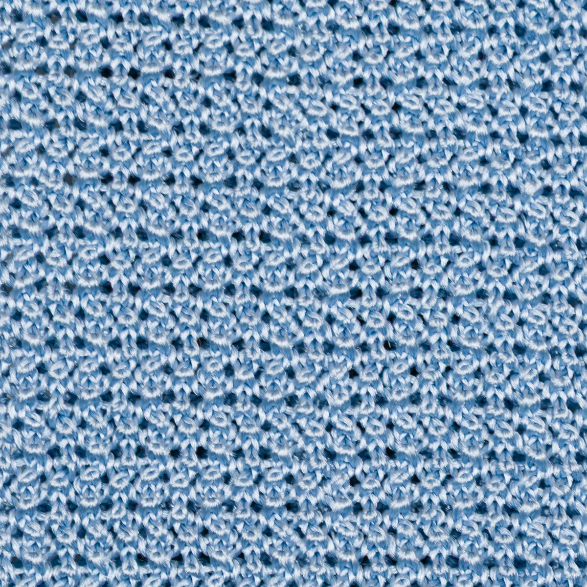 Crunchy Silk Knit Tie - Powder Blue