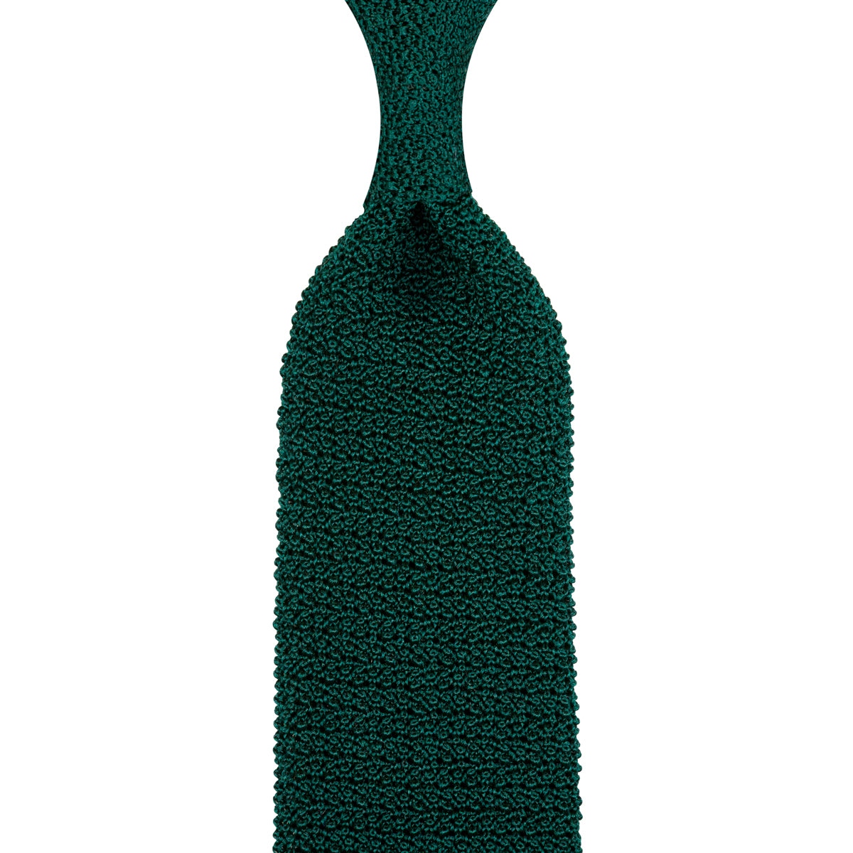 Crunchy Silk Knit Tie - Forest