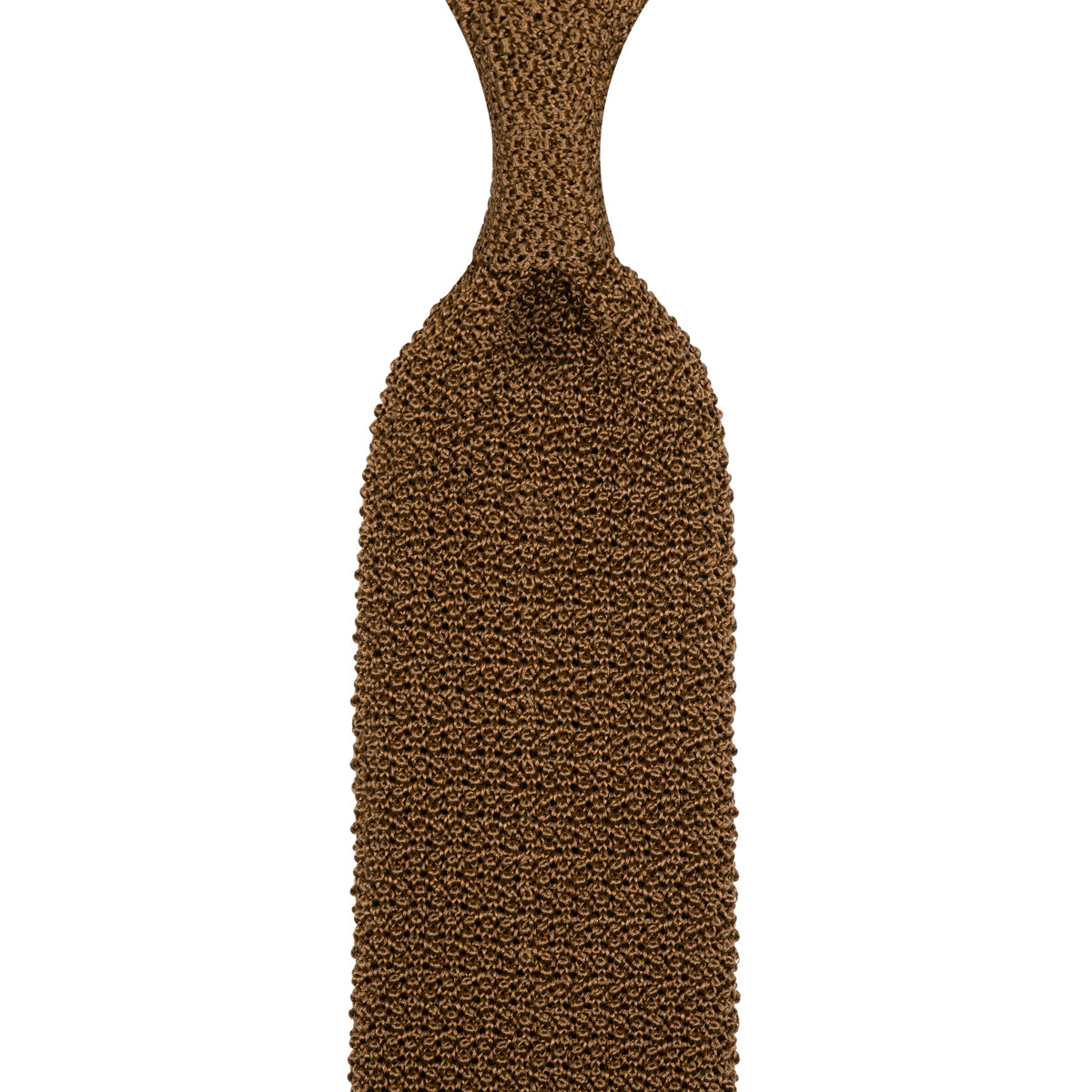Crunchy Silk Knit Tie - Copper