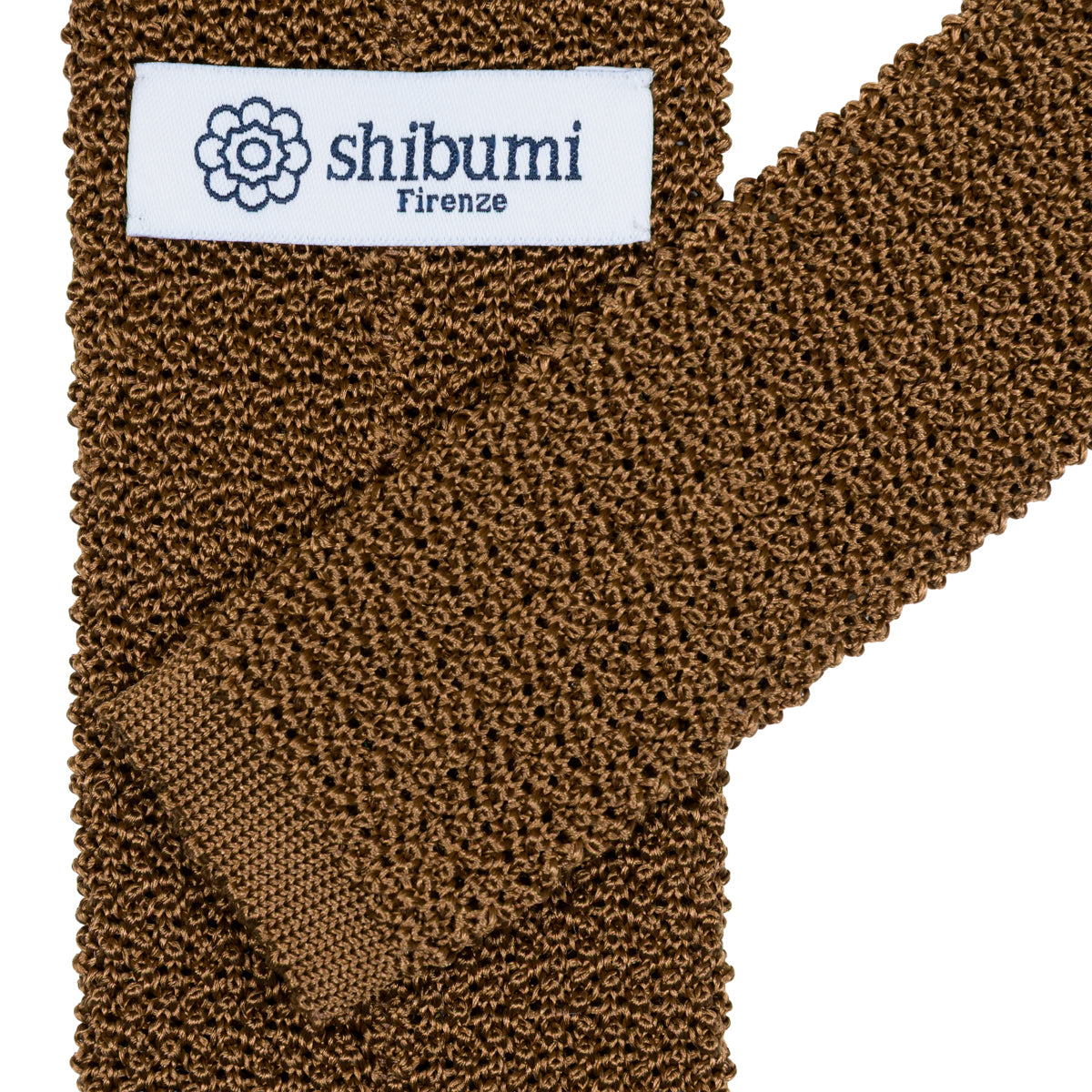 Crunchy Silk Knit Tie - Copper | Shibumi Firenze
