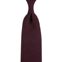 Kuska Handwoven Fina Grenadine Silk Tie - Burgundy