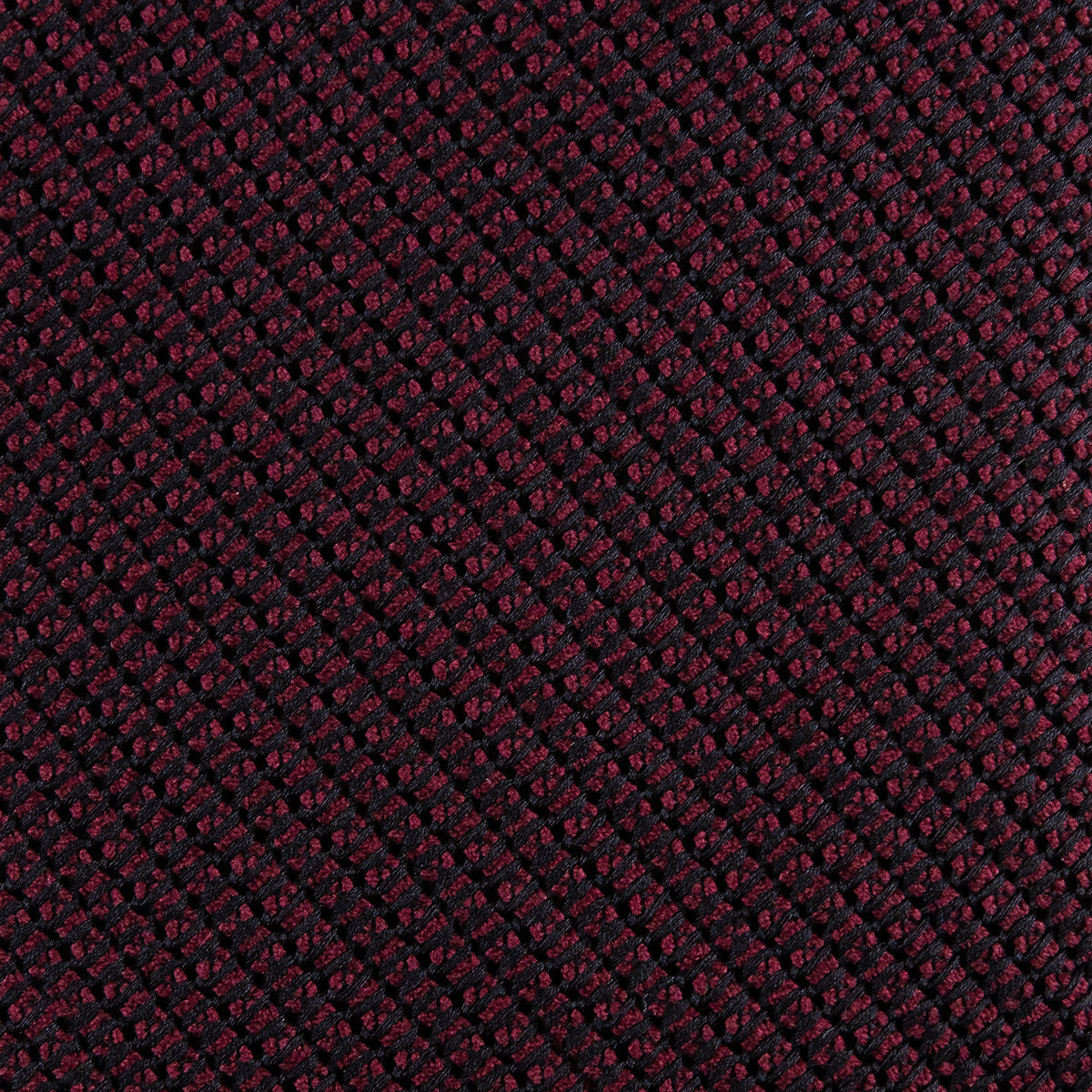Kuska Handwoven Fina Grenadine Silk Tie - Burgundy