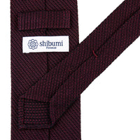 Kuska Handwoven Fina Grenadine Silk Tie - Burgundy