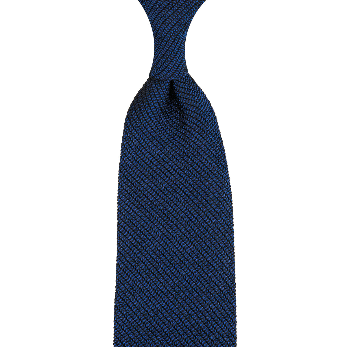 Kuska Handwoven Fina Grenadine Silk Tie - Light Navy
