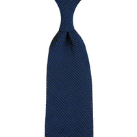 Kuska Handwoven Fina Grenadine Silk Tie - Light Navy