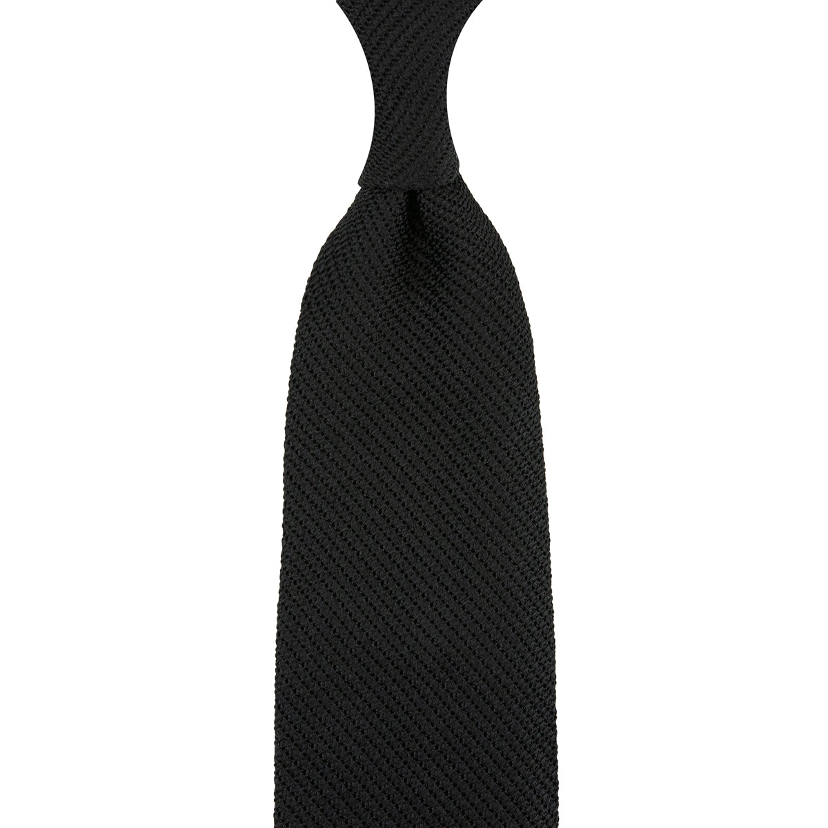 Kuska Handwoven Fina Grenadine Silk Tie - Black