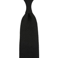 Kuska Handwoven Fina Grenadine Silk Tie - Black
