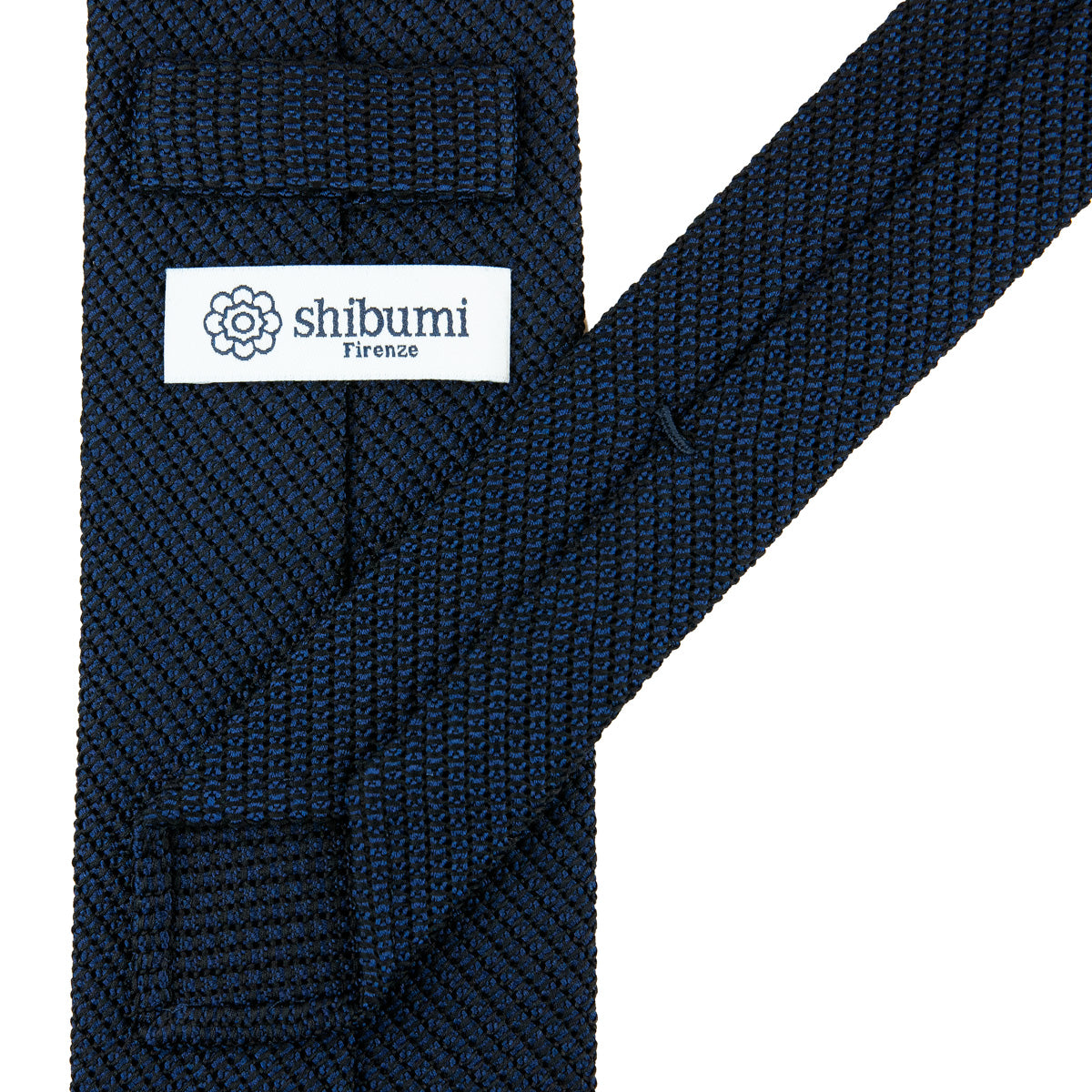 Kuska Handwoven Fina Grenadine Silk Tie - Navy
