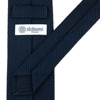 Kuska Handwoven Fina Grenadine Silk Tie - Navy