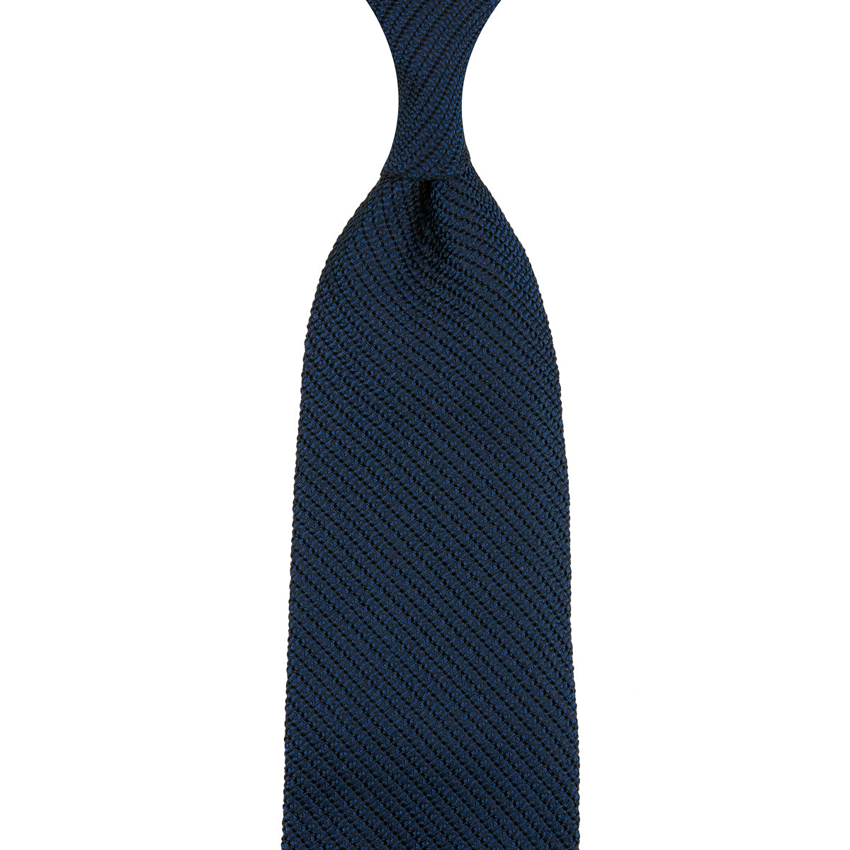 Kuska Handwoven Fina Grenadine Silk Tie - Navy