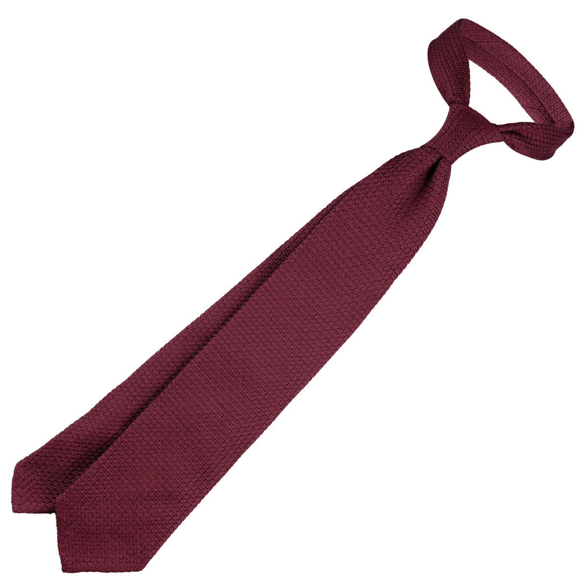 Grenadine / Garza Grossa Tie - Cherry - Hand-Rolled