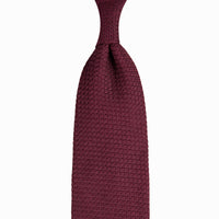 Grenadine / Garza Grossa Tie - Cherry - Hand-Rolled