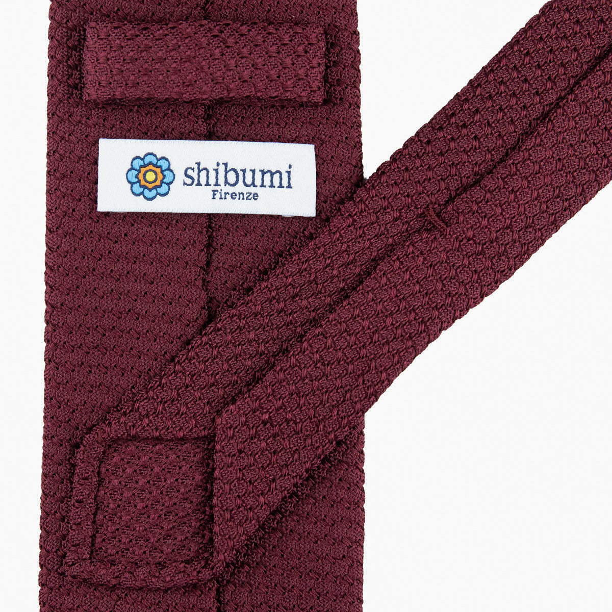 Grenadine / Garza Grossa Tie - Cherry - Hand-Rolled