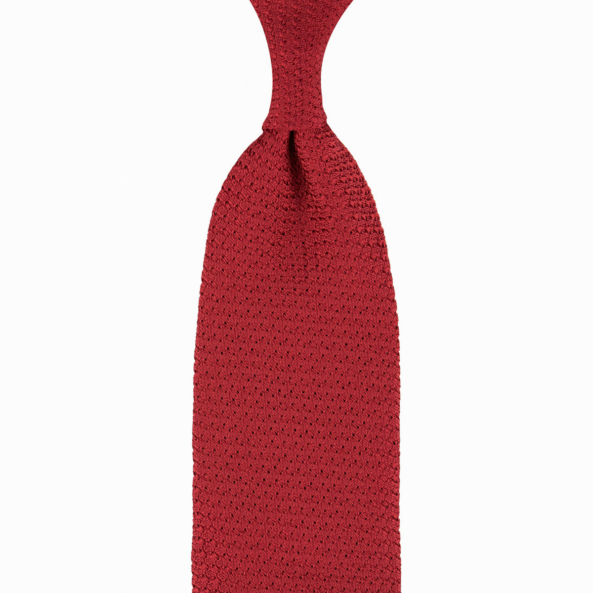 Grenadine / Garza Grossa Tie - Red - Hand-Rolled