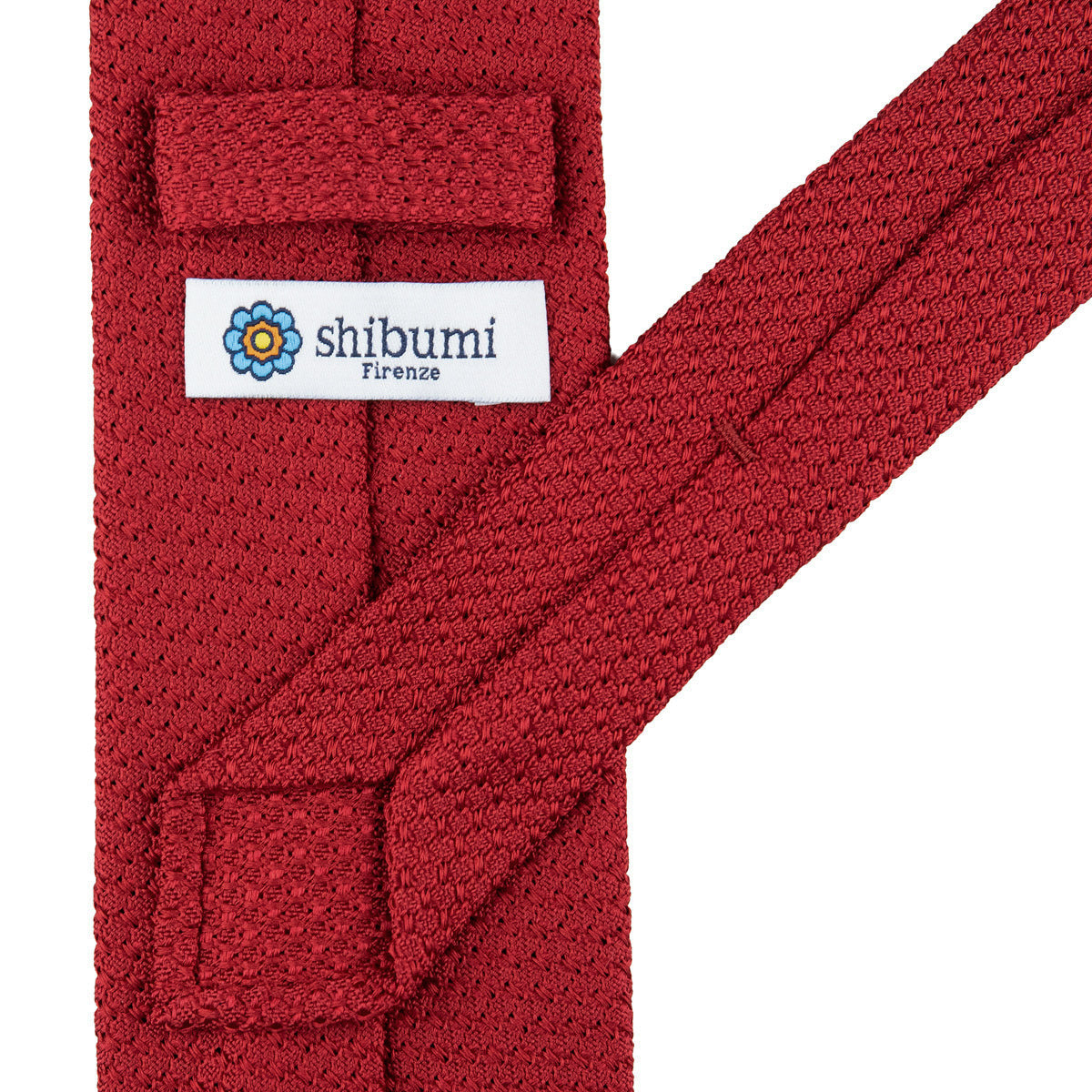 Grenadine / Garza Grossa Tie - Red - Hand-Rolled
