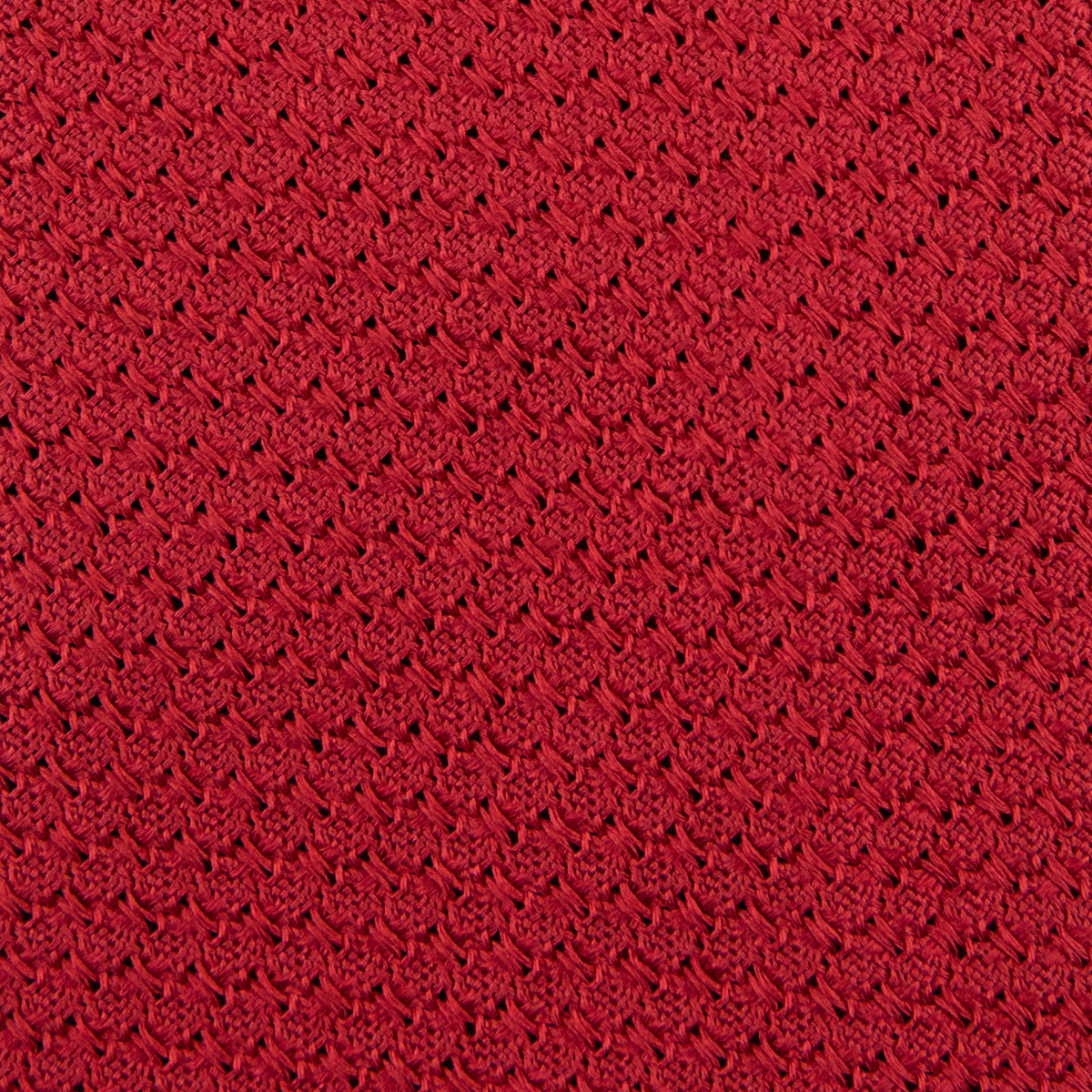 Grenadine / Garza Grossa Tie - Red - Hand-Rolled