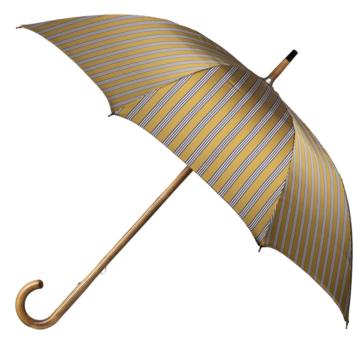 Shibumi x Mario Talarico Umbrella Yellow Stripe - Blonde Hickory