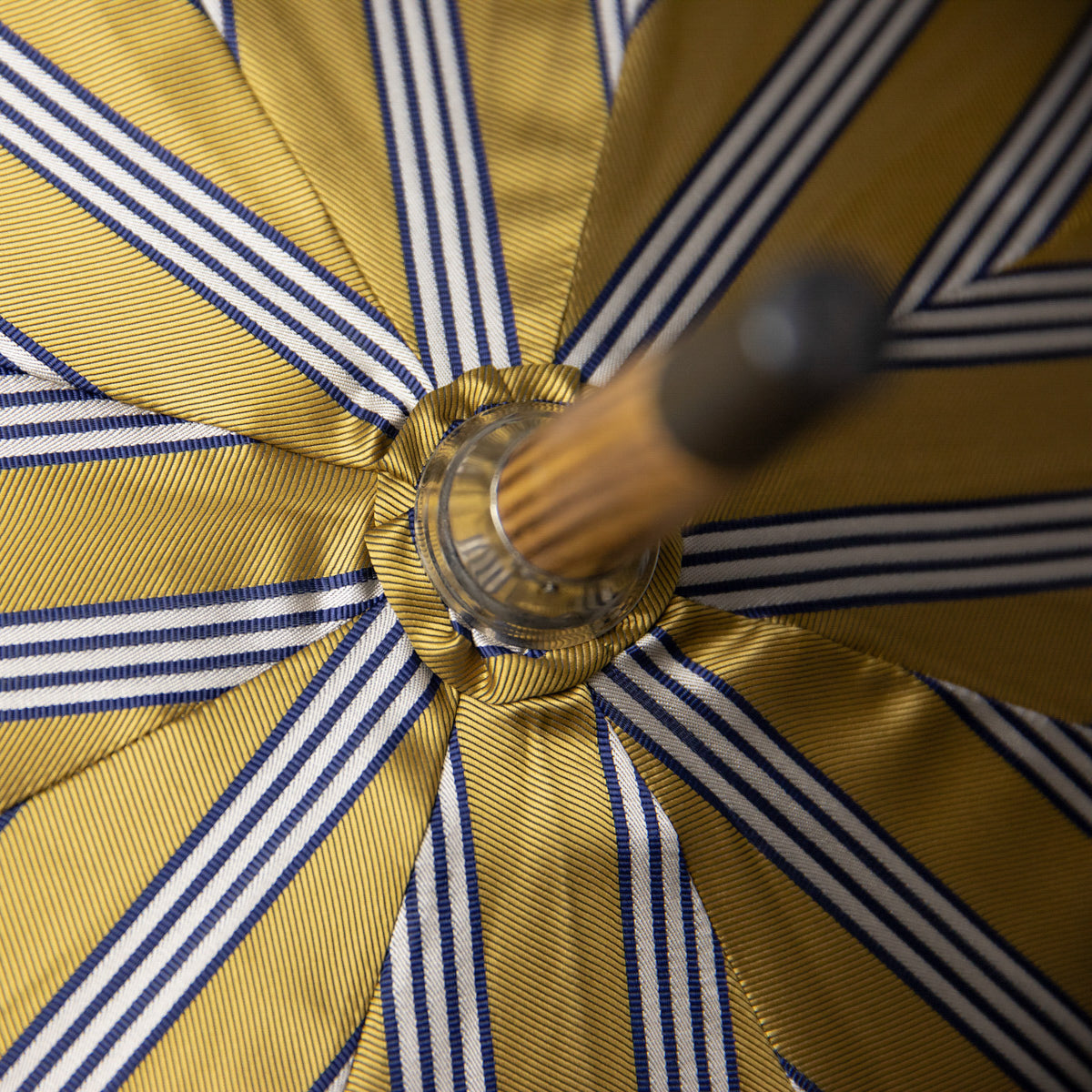 Shibumi x Mario Talarico Umbrella Yellow Stripe - Blonde Hickory