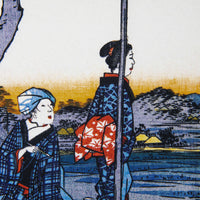 Ukiyo-e Silk Pocket Square - Tsukanoma - 40x40cm