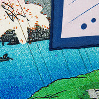 Ukiyo-e Silk Pocket Square - Sakura - 40x40cm