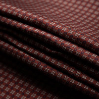 Floral Printed Silk Bespoke Tie - Burgundy