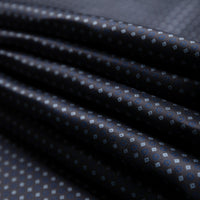 Floral Printed Silk Bespoke Tie - Charcoal