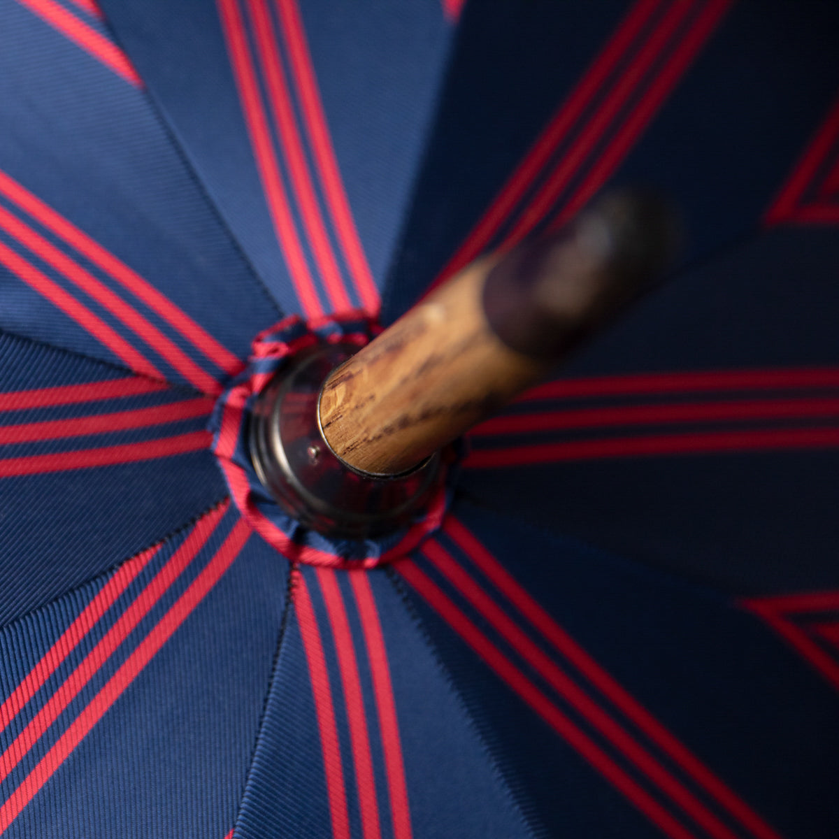 Shibumi x Mario Talarico Umbrella Navy Stripe - Bamboo