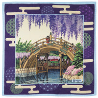 Ukiyo-e Silk Pocket Square - Fuji - 40x40cm