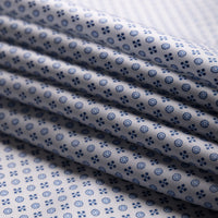 Floral Printed Silk Bespoke Tie - White