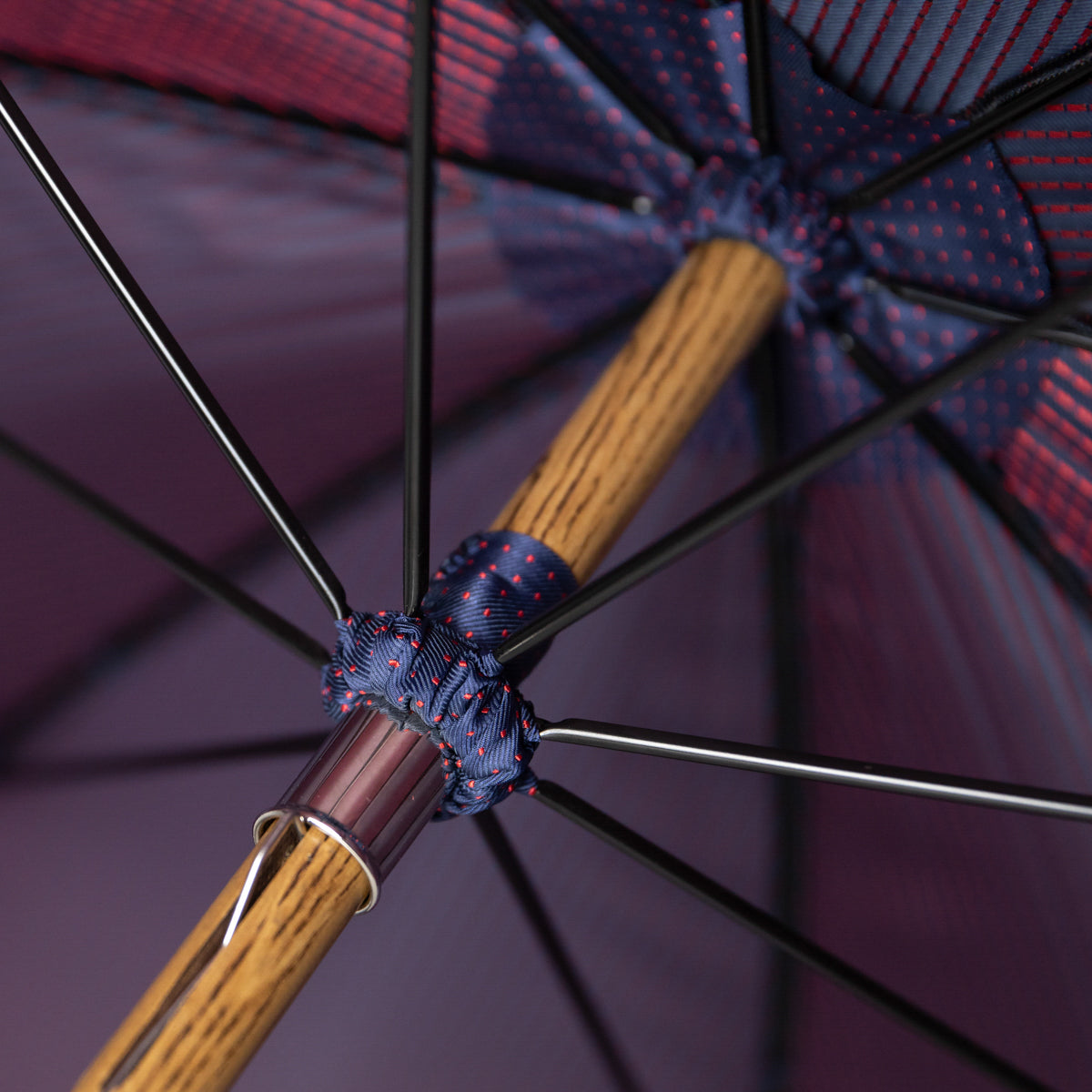 Shibumi x Mario Talarico Umbrella Plain Navy - Cherry