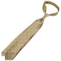 Shibumi-Flower Japanese Jacquard Silk Tie - Beige