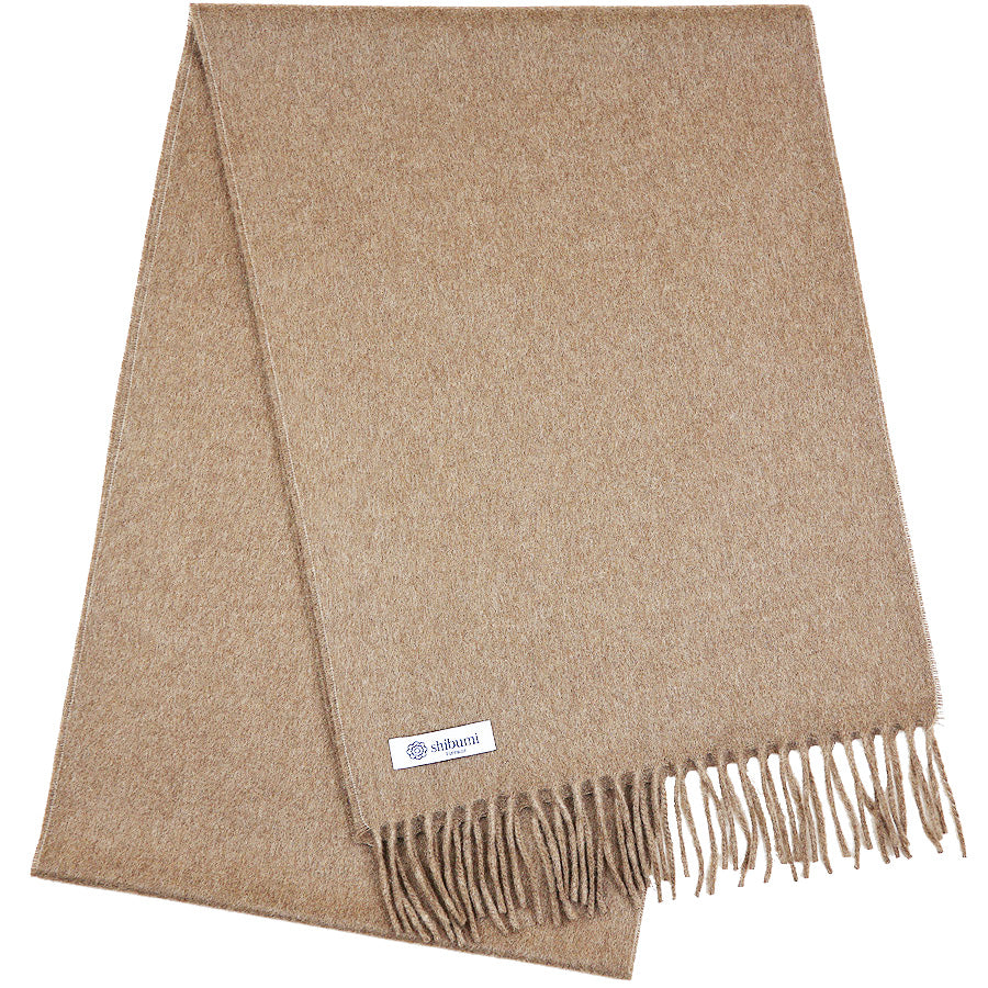 Cashmere Scarf - Beige - Plain