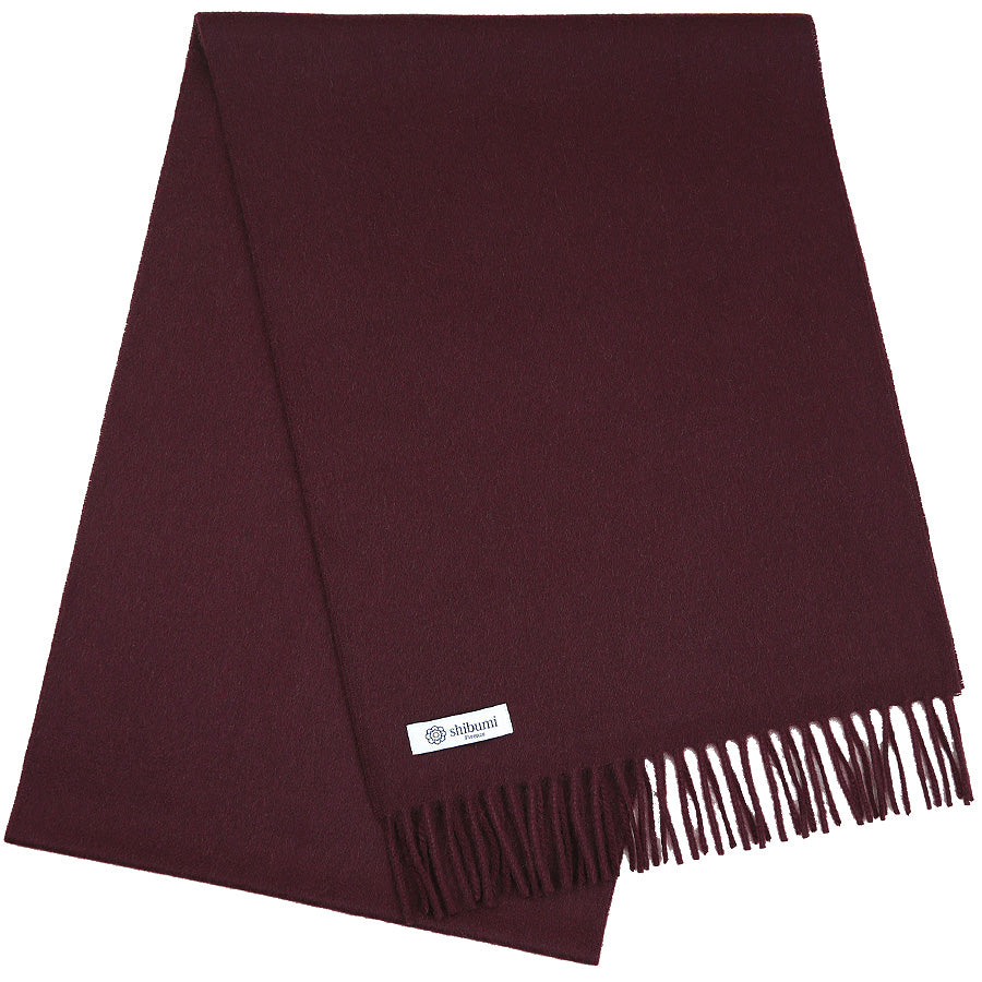 Cashmere Scarf - Burgundy - Plain