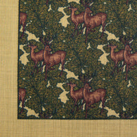 Animal Motif Wool / Silk Pocket Square - Beige - 40x40cm