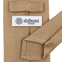 Grenadine / Garza Fina Bespoke Tie - Beige